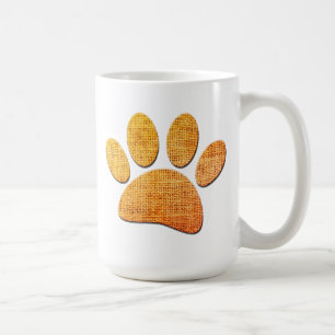 Skriv ut Åldrasen Hund Burlap Kaffemugg
