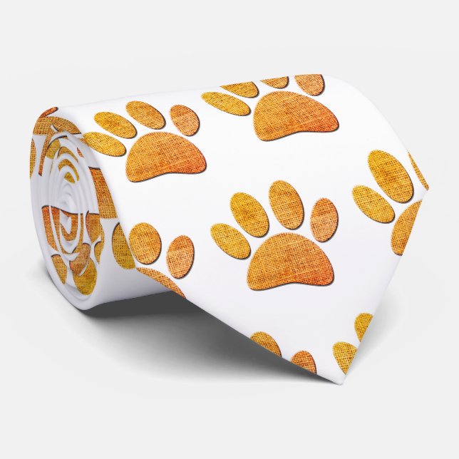 Skriv ut Åldrasen Hund Burlap Slips (Rullad)