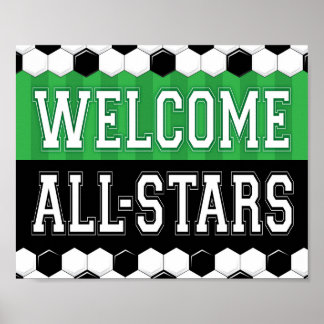 Skriv ut ALLA STARS-signatur för Party Poster