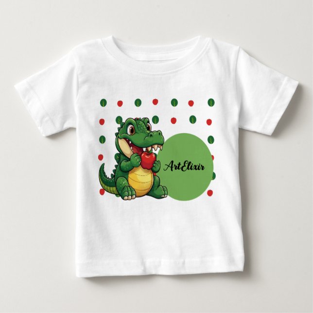 Skriv ut Alligator Apple T Shirt (Framsida)