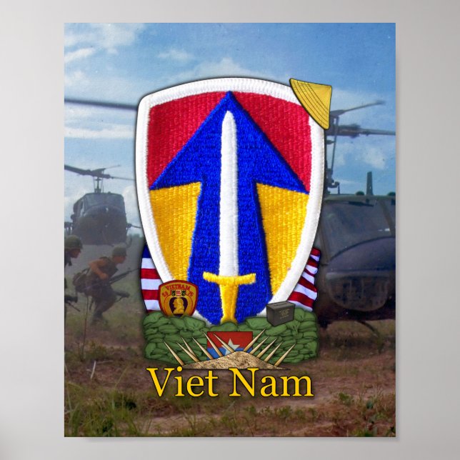 Skriv ut andra Fält Force Vietnam Nam Krig-korrige Poster (Framsidan)