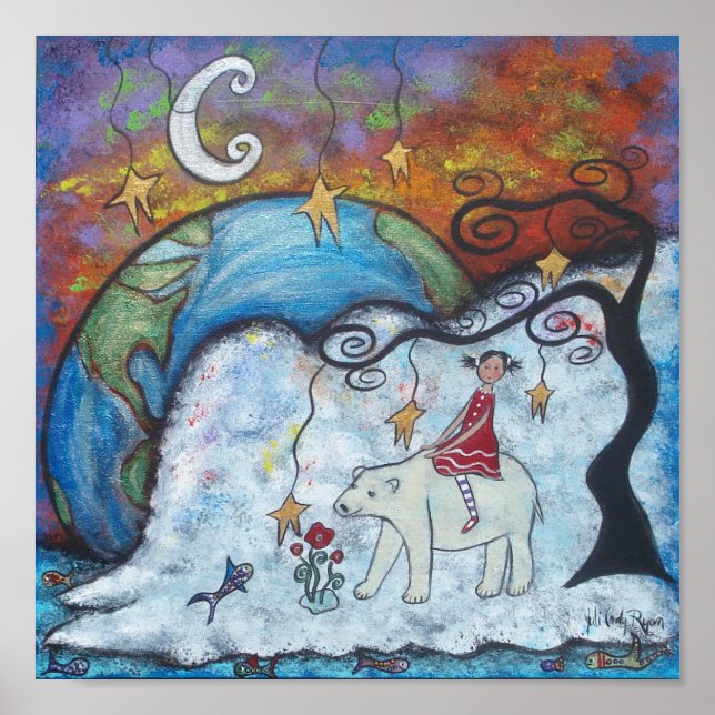 Skriv ut andra världar poster (Framsidan)