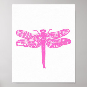 Skriv ut anpassningsbar Färg Dragonfly Poster