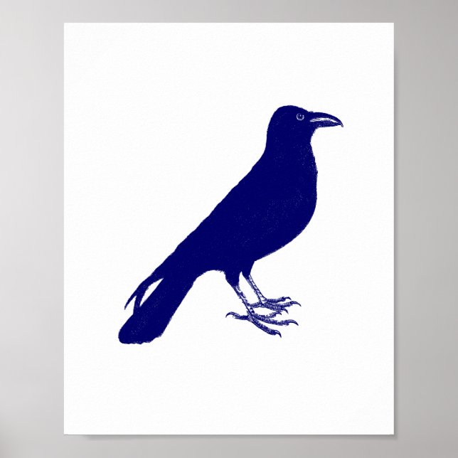 Skriv ut anpassningsbar Färg Raven Poster (Framsidan)