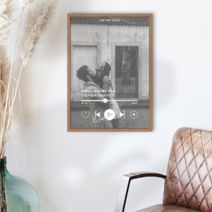 Skriv ut anpassningsbar First Dance Sång Photo Mem Fototryck