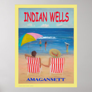 Skriv ut anpassningsbar för indiska Wells Beach Ar Poster