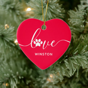 Skriv ut anteckningsminne för Red Paw Julgransprydnad Keramik