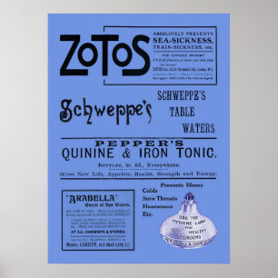 Skriv ut antika ADS Poster