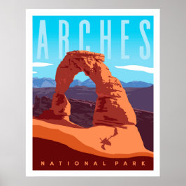 Skriv ut Arches National Park Travel Poster Print