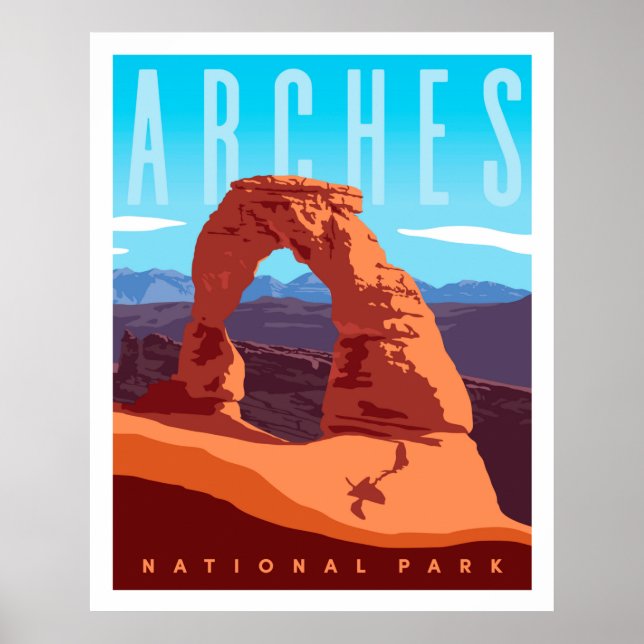 Skriv ut Arches National Park Travel Poster Print (Framsidan)