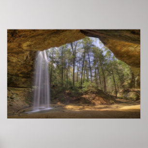Skriv ut Ash Cave Ohio Poster