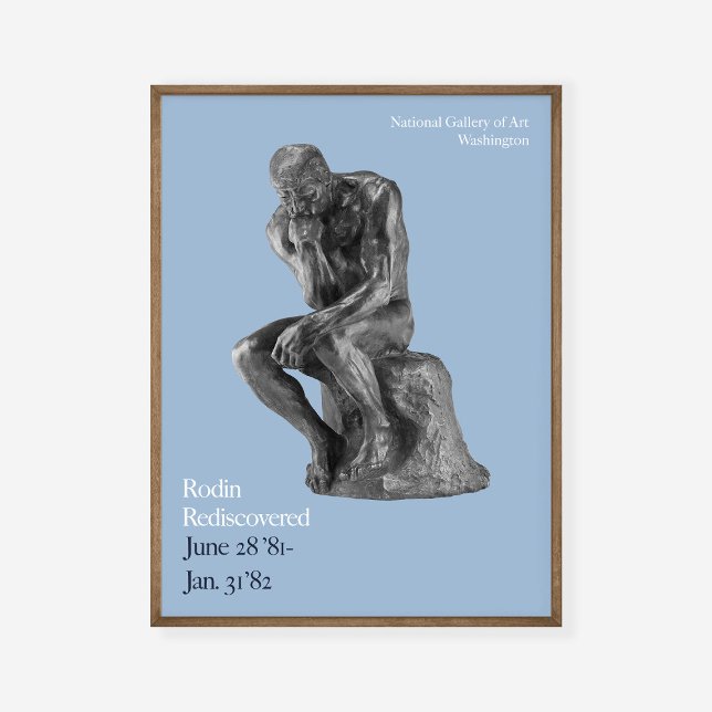 Skriv ut Auguste Rodin Thinker Art Exhibition Poster (Skapare uppladdad)