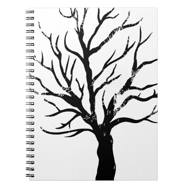 Skriv ut automatiskt Träd Lino Anteckningsbok (Framsidan)