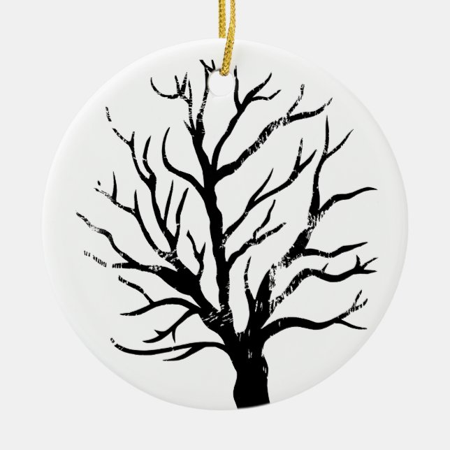 Skriv ut automatiskt Träd Lino Julgransprydnad Keramik (Framsidan)