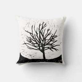 Skriv ut automatiskt Träd Lino Kudde
