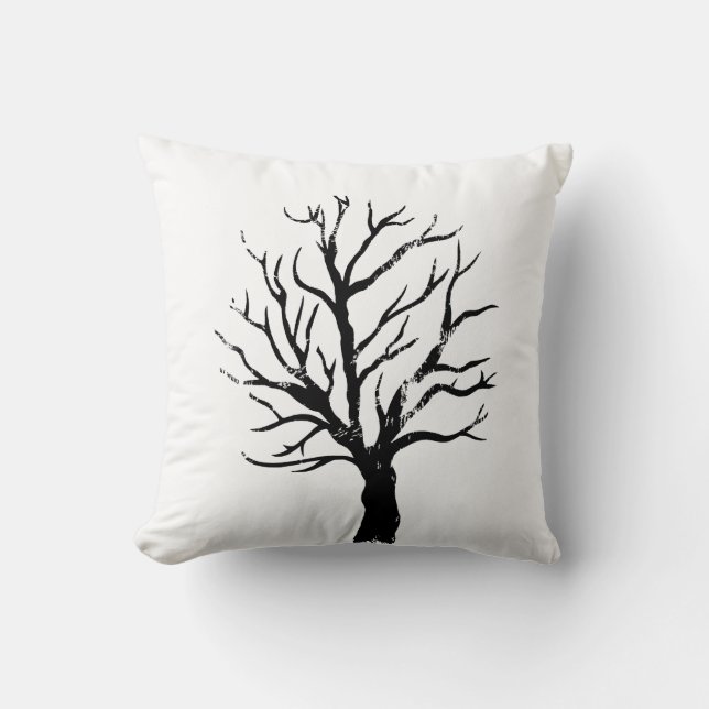 Skriv ut automatiskt Träd Lino Kudde (Framsida)