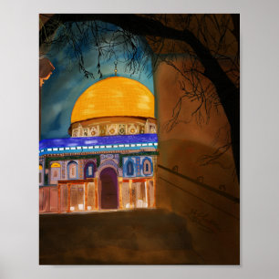 Skriv ut av Jerusalem Al-Aqsa mosque Art Board Poster