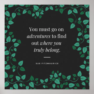 Skriv ut äventyr Löv Poster