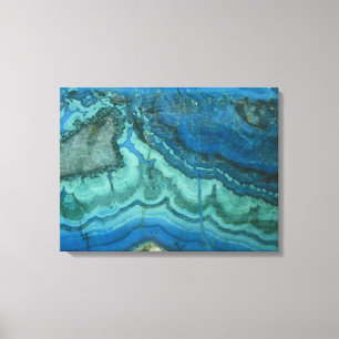 Skriv ut Azurite Malachite Wrapped Canvas