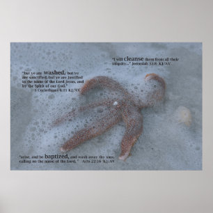 Skriv ut baptismskript poster