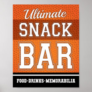 Skriv ut Basketball Party ULTIMATE SNACK PUB Poster