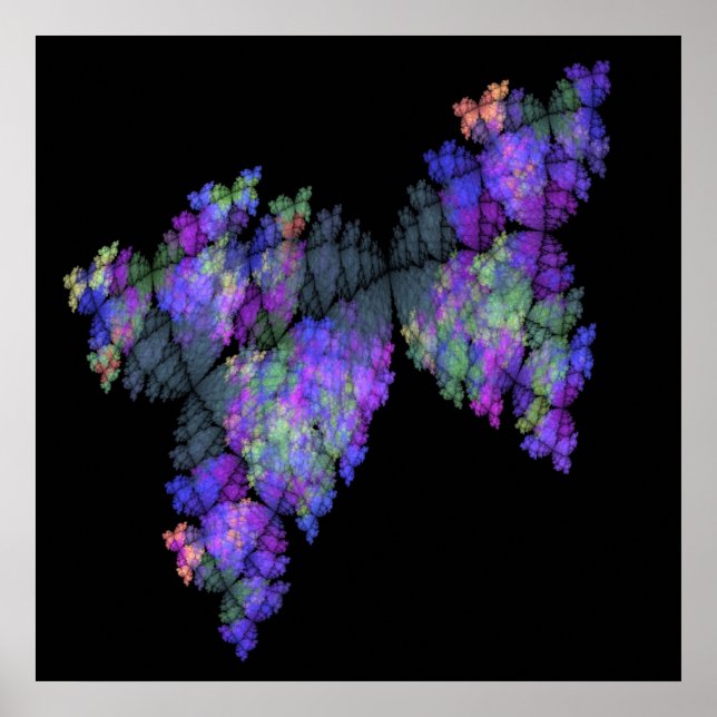 Skriv ut batik Butterflies Poster (Framsidan)