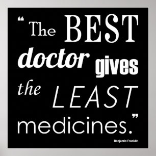 Skriv ut Benjamin Franklin Best Doktor Citote Seri Poster
