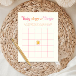 Skriv ut Bingo-spel för solljus babyn Poster
