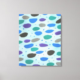 Skriv ut blått isstorm Canvas Art