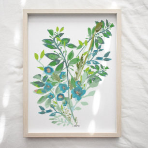Skriv ut blommigt Art Poster
