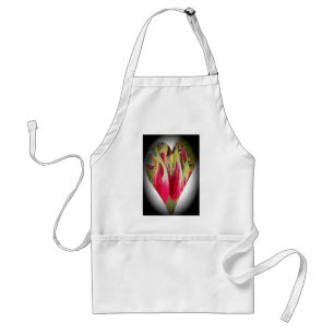 Skriv ut blommigt Heart Art Art Förkläde
