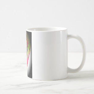 Skriv ut blommigt Heart Art Art Kaffemugg