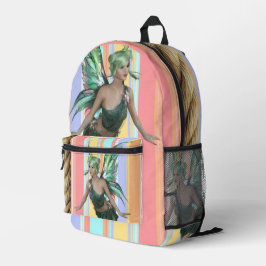 Skriv ut Blommigten Klipp ut sedel Bag Fairy