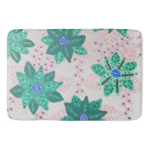 Skriv ut Blommigten Mint Grönt Festive