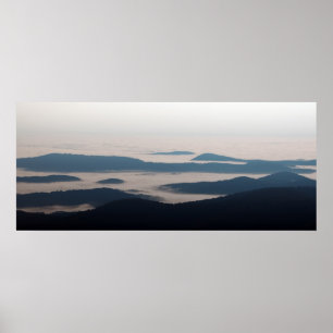 Skriv ut Blue Ridge Mountain Poster