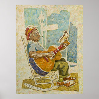 Skriv ut "Blues Bird" Poster