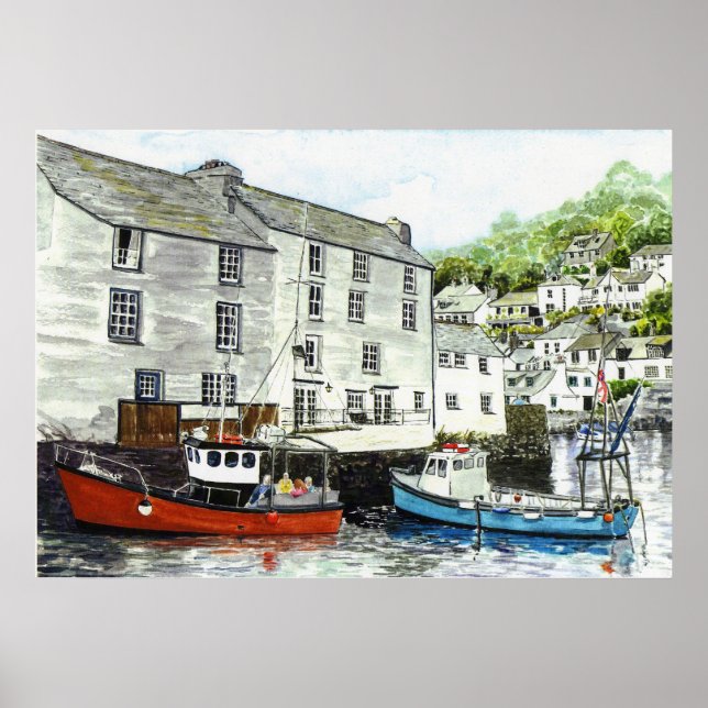 Skriv ut "Boat Resa" Poster (Framsidan)