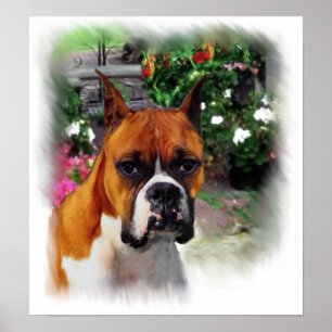 Skriv ut Boxer Hund Art Poster