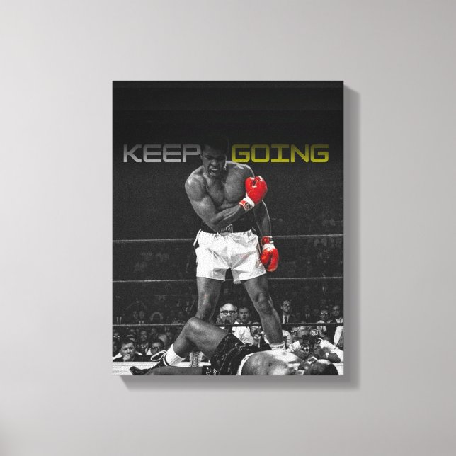 Skriv ut Boxing Motivation Wall Art Canvastryck (Framsida)