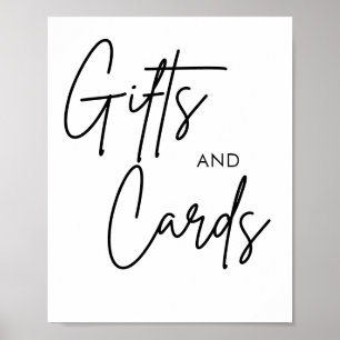 Skriv ut Bröllopskort och presenttecken för Callig Poster