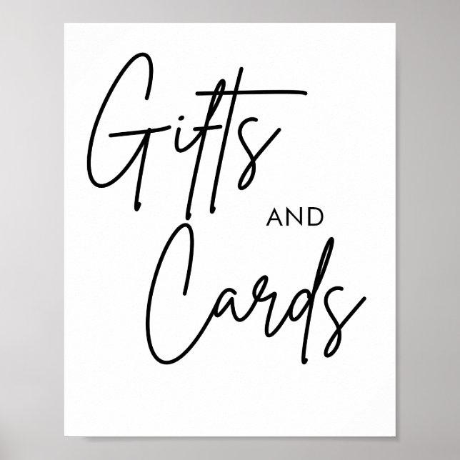 Skriv ut Bröllopskort och presenttecken för Callig Poster (Framsidan)