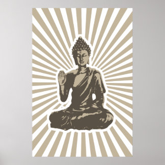 Skriv ut buddha Rays Poster