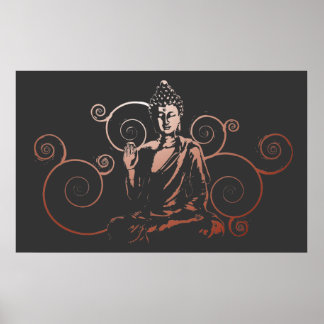 Skriv ut buddhaflödet poster
