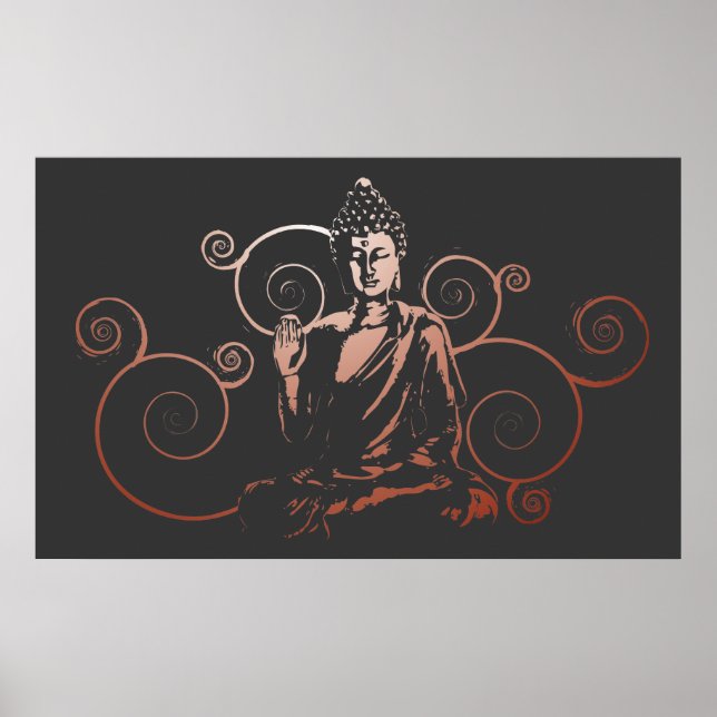 Skriv ut buddhaflödet poster (Framsidan)