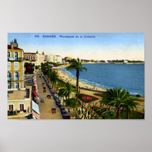 Skriv ut - Cannes, La Croisette Poster