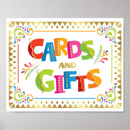 Skriv ut Cards OCH GIFTS Fiesta Party Poster
