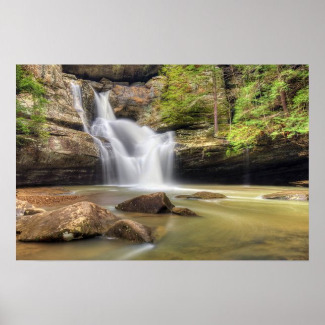 Skriv ut Cedar Falls Ohio Poster (Framsidan)