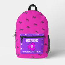 Skriv ut Cew Bag volleyball-flickor ro fuchsia