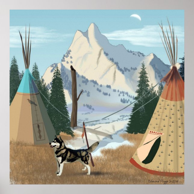 Skriv ut Cherokee Village Poster (Framsidan)