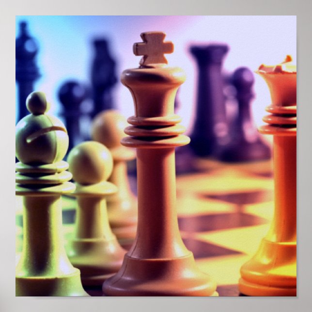 Skriv ut chess-spel poster (Framsidan)